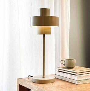 Dyberg Larsen stolová lampa Stoke, sivá, výška 49,5 cm
