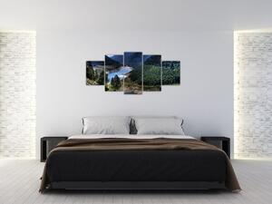 Obraz rieky medzi horami (Obraz 150x70cm)