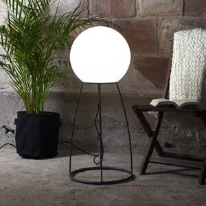Terasová lampa Mallorca 95 cm čierna/biela plast/kov