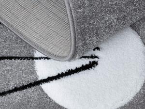Sivý detský koberec Happy Cat Rozmer: 180x270 cm