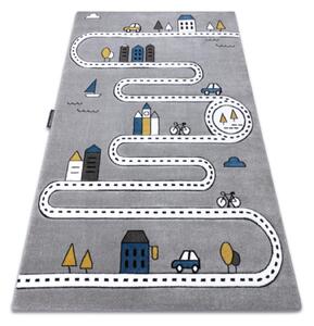 Svetlosivý detský koberec Mestečko Rozmer: 140x190 cm