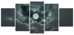 Obraz mesiace a mrakov (Obraz 150x70cm)