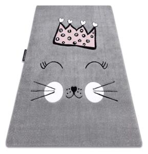 Sivý detský koberec Happy Cat Rozmer: 180x270 cm