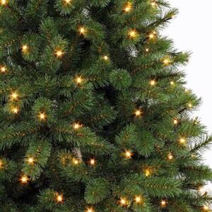 Vianočný stromček Triumph Tree s integrovaným osvetlením / 184 LED / jedľa / 185 cm / PVC/PE / zelená