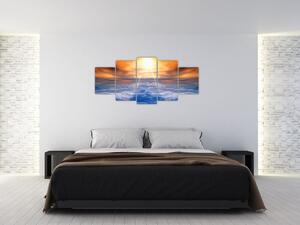 Moderný obraz - slnko nad oblaky (Obraz 150x70cm)