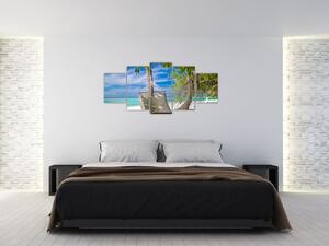 Obraz ležadla na pláži (Obraz 150x70cm)