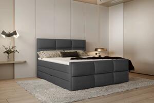WERSAL Moderná boxspring posteľ MELVA 180x200 s úložným priestorom - výber poťahu zo vzorkovníka