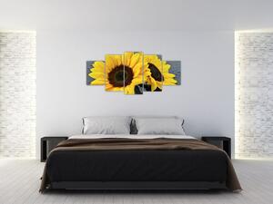 Obraz slnečnica (Obraz 150x70cm)