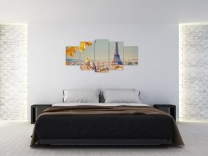 Moderný obraz Paríža - Eiffelova veža (Obraz 150x70cm)