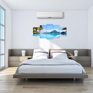 Moderný obraz - raj pri mori (Obraz 150x70cm)