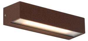 Priemyselné nástenné svietidlo hrdzavohnedá vrátane LED IP65 - Steph