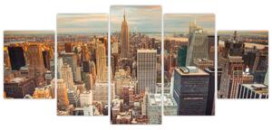 Moderný obraz do bytu - mrakodrapy (Obraz 150x70cm)