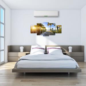 Moderný obraz do bytu - tropický raj (Obraz 150x70cm)
