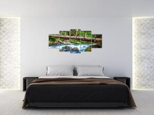 Obraz do bytu - horský potok (Obraz 150x70cm)