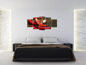 Obraz - chilli papriky (Obraz 150x70cm)