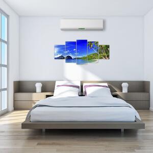 Obraz do bytu - piesočná pláž (Obraz 150x70cm)