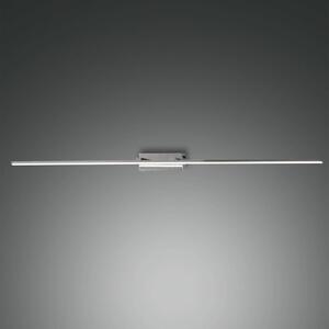 Zrkadlové svetlo LED Nala, pochrómované, šírka 110 cm, kov, Chrómová / strieborná, Kúpeľňa, kov, Moderný, Osvetlenie obrazu