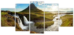 Moderný obraz - severská krajina (Obraz 150x70cm)
