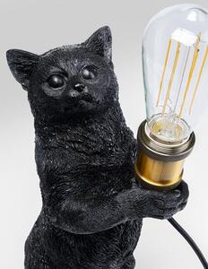 Animal Kitty stolová lampa čierna