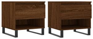 Konferenčné stolíky 2 ks hnedý dub 50x46x50 cm kompozitné drevo