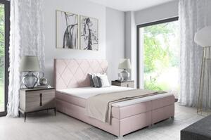 Kontinentálna posteľ Marcus 140x200 Ružová