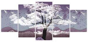 Abstraktný obraz stromu (Obraz 150x70cm)