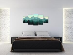 Obraz do obývačky - hory (Obraz 150x70cm)