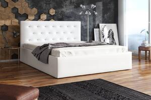 Čalúnená posteľ s matracom 140x200 Star Biela