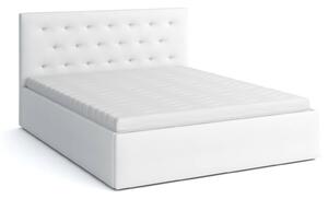 Čalúnená posteľ s matracom 160x200 Star Biela