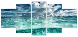Obraz morskej hladiny a neba (Obraz 150x70cm)