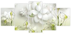 Moderný obraz - kvety (Obraz 150x70cm)