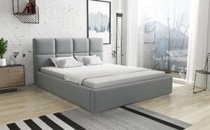 Jednolôžková posteľ 120x200 s matracom - Aljaška Biela ekokoža
