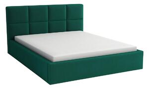 Manželská posteľ 140x200 s matracom - Aljaška Tmavo zelená