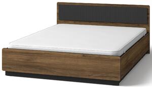 Manželská posteľ 160x200 s matracom Prestigo P13 Čierny Walnut/San Sebastian