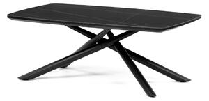 Autronic - Stůl konferenční, deska slinutá keramika 120x70cm, černý mramor, nohy černý kov - AHG-X7227 BK AKCE