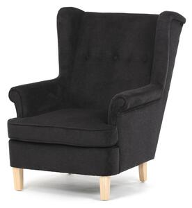 Autronic - Křeslo ušák, černá látka, AK-388 BK2 - AK-388 BK2