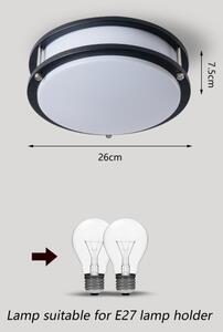 Brilagi - Stropné svietidlo ELARO 2xE27/40W/230V pr. 26 cm čierne