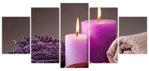 Obraz - Relax, sviečky (Obraz 150x70cm)