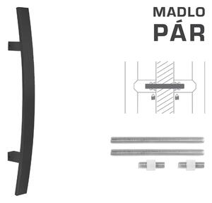 MPkovania FT - MADLO kód K41C 40x10 mm UN pár Rozteč madla: 300 mm, Rozmer profilu madla: 40x10 mm, Dĺžka: 500 mm