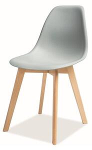 Jedálenská stolička MURAS buk/sivá