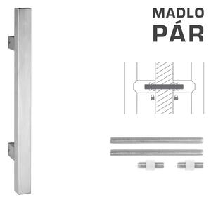 MPkovania FT - MADLO kód K31 25x25 mm UN pár Rozteč madla: 210 mm, Rozmer profilu madla: 25x25 mm, Dĺžka: 400 mm