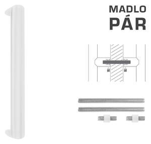 MPkovania FT - MADLO kód K40 40x20 mm UN pár Rozteč madla: 350 mm, Rozmer profilu madla: 40x20 mm, Dĺžka: 370 mm