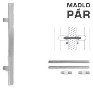 MPkovania FT - MADLO kód K41S 40x10 mm UN pár Rozteč madla: 210 mm, Rozmer profilu madla: 40x10 mm, Dĺžka: 400 mm