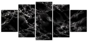 Čiernobiely mramor - obraz (Obraz 150x70cm)