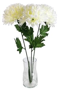 Umelá kvetina Chryzantéma 50 cm, biela