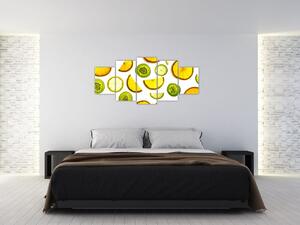 Obraz - pomaranče a kiwi (Obraz 150x70cm)