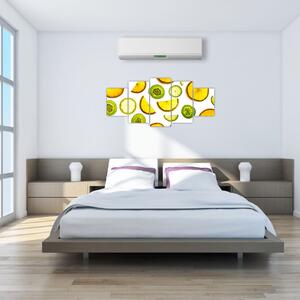 Obraz - pomaranče a kiwi (Obraz 150x70cm)