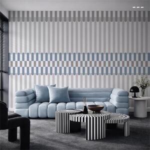 Tapety Pruhovaný vzor v odtieňoch šedej a modrej, Fototapety geometria, w05150v6 : Uwalls.sk
