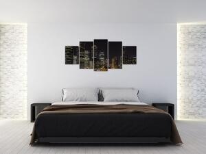 Obraz nočného veľkomesta (Obraz 150x70cm)