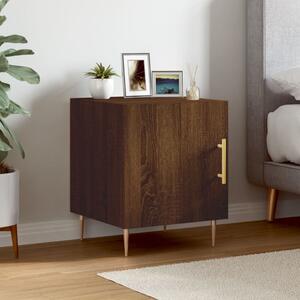 Nočný stolík hnedý dub 40x40x50 cm kompozitné drevo